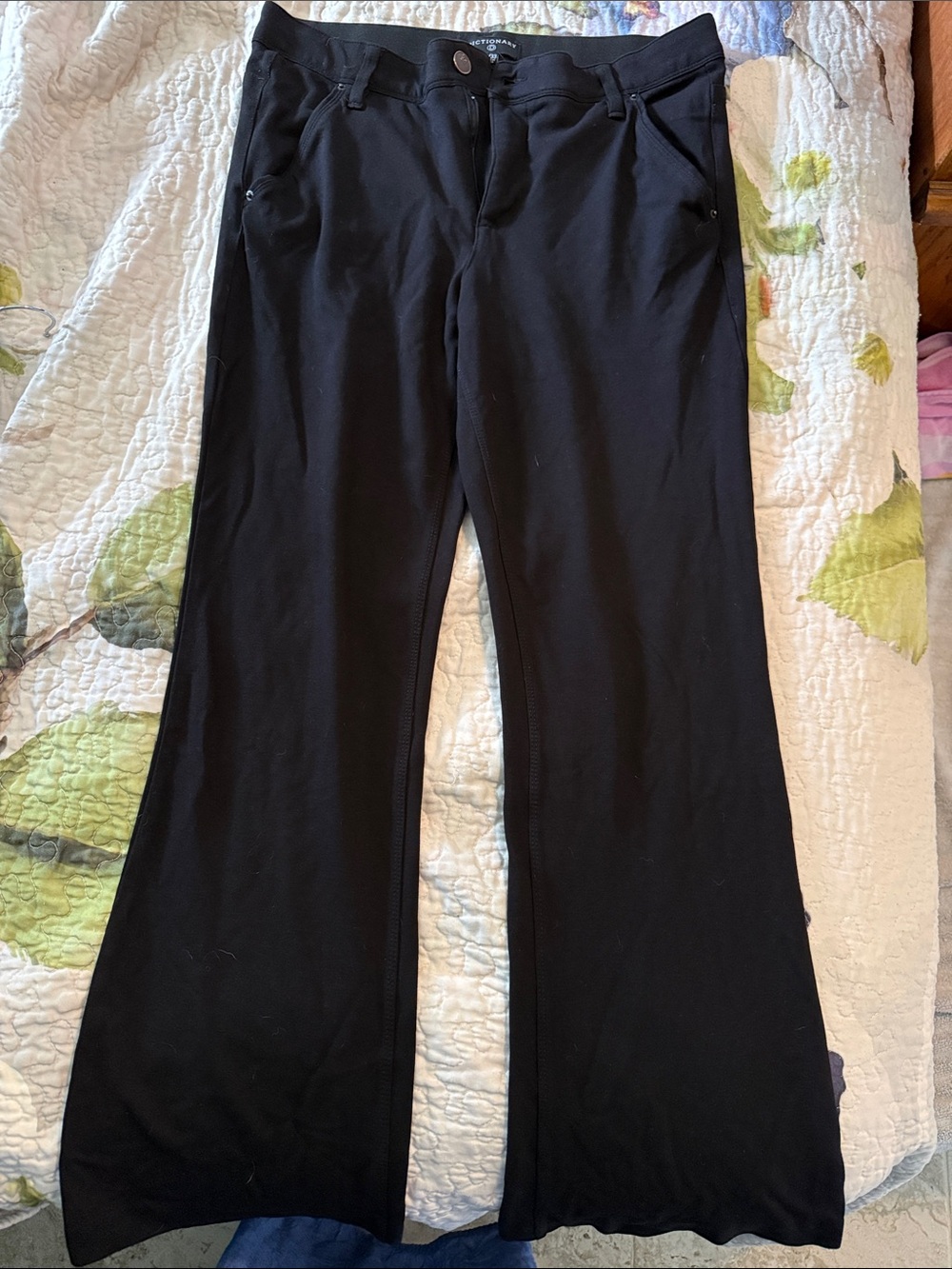 Black Boot Cut Pants by Dictionary